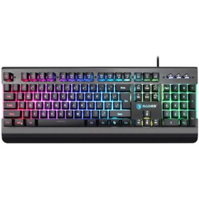 Resim SADES KA-KB105 Neo Whistle Membrane RGB Gaming Oyuncu Klavyesi - Siyah 