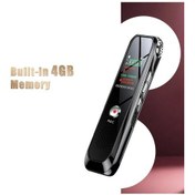 Resim Meridiangoods 128gb Ses Kaydedici 4gb Metal Kasa Tek Tıkla Kayıt 096 Ekran Dsp Gürültü Azaltma 
