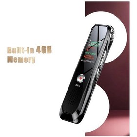 Resim Meridiangoods 128gb Ses Kaydedici 4gb Metal Kasa Tek Tıkla Kayıt 096 Ekran Dsp Gürültü Azaltma 