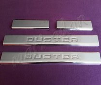 Resim WOC Chrome Dacia Duster Krom Kapı Eşiği 2018 Sonrası 4 Parça Paslanmaz Çelik 