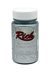 Resim Rich Multi Surface Titanium Metalik Boya 90 Cc. 2502 Gümüş 