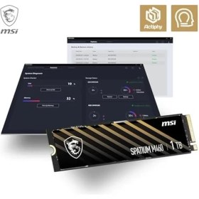 Resim MSI SSD Spatıum M460 Pcıe 4.0 Nvme M.2 1tb R5000 W4500 