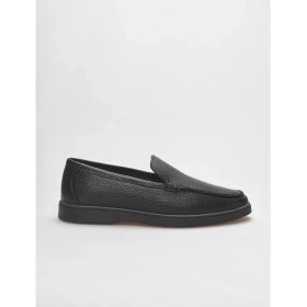 Resim Cabani Hakiki Deri Siyah Erkek Loafer 