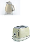 Resim Ariete Vintage Kettle Ve Ekmek Kızartma Makinesi Bej 