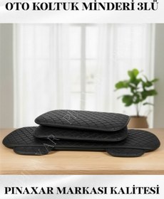 Resim Mercedes S W220 1999-2006 Short Ön Arka Set Koltuk Minderi, Siyah Deri Siyah Dikis 