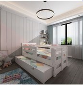 Resim Herseycik Ninnimo Montessori Yavrulu Karyola Beyaz Q4004-1 