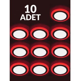 Resim Hero LED 10'lu Paket 3+3 Watt Slım LED Panel Çift Renkli LED Panel 