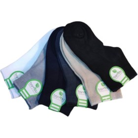 Resim Leement socks Çocuk 6 Çift Yazlık Bambu Patik Çorap Dikişsiz Burun Esnek 