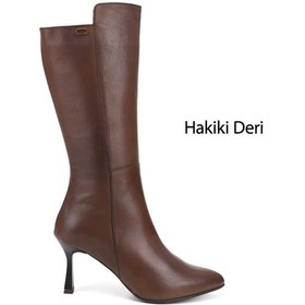 Resim Gönderir Gönderi R Kadın Kahve Antik Fermuarlı Sivri Burun Hakiki Deri Çizme Gkzc13452535 Kahverengi 