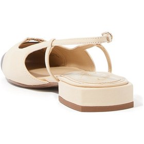 Resim Sam Edelman Kara Slingback Düz Ayakkabılar Babet Krem 