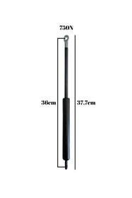 Resim DSYapıAksesuar Yatak Makası Pistonu Baza Açılır Makası Pistonu(750N PİSTON)(TEK KİŞİLİK)(4 ADET)(SİYAH) 