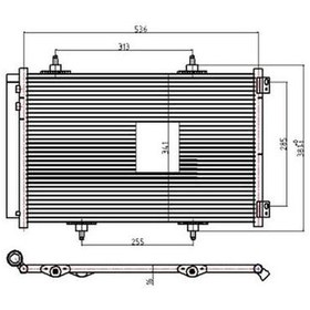 Resim ORIS CPE027016 Klima Kondenseri 207 4 Bacak 557X375X16 Oto.-Mek. 