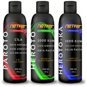 Resim Netfer 3'lü Orta Kalın Pasta Cila Set - 3x100 mL 