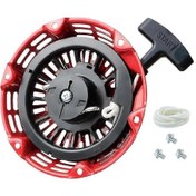 Resim Gx200 Gx160 5.5 6.5hp Motor İçin Çekme Başlatma Mekanizması 28400-z4m-306zb Kırmızı Siyah 