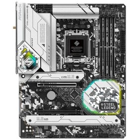 Resim ASROCK ANAKART - 90-MXBJY0-A0UAYZ- B650E STEEL LEGEND WIFI 