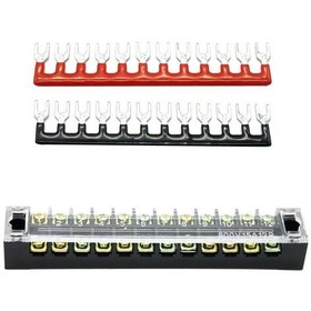 Resim Suntek 600 V 15a 12 Pozisyonlar Bariyer Şeritleri Çift Sıra 