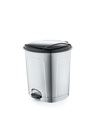 Resim Hobby Life Hobby 1 No Pedallı Çöp Kovası 5,5 Lt Yaldızlı Gri 