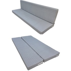 Resim Şark Köşesi Vip Sünger Yatak Büyük Ölçü 100x190x10cm-gri Çok Renkli 