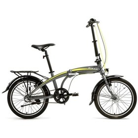 Resim Bisan Fx 3500-nx3 Katlanır Bisiklet 32cm V 20 Jant Nex.3 Vites Metalik Gri Sarı Çok Renkli 