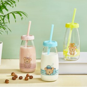 Resim Mons Alıştırma Bardağı Qlux Bpa İçermez Pipetli Bardak Bebek Çocuk Pipetli Bardak C-00521 