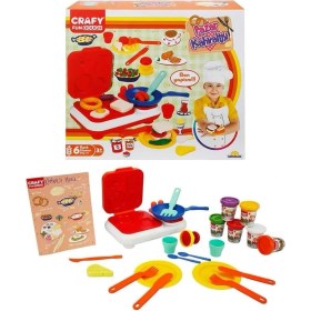 Resim MCM Group Crafy Pazar Kahvaltısı Oyun Hamuru Seti 300 G 23 Parça 