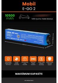 Resim Mobil Urban E-go 2 / 36v 10500mAh Elektrikli Scooter Bataryası 