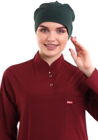 Resim Bilenn Tekstil Tesettür Bone - 6429 Ördek Başı Yeşili 