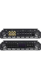 Resim Qline 5 Kanal Amfi - Qline Force 5 Pro - 100RMS x 4 + 450RMS - Qline Force5 Bass Kontrollü 5 Kanal Oto Anfi 