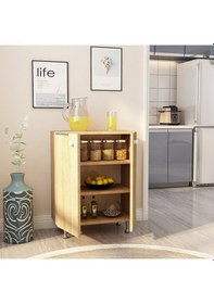 Resim Juno 60'lık Çok Amaçlı Kiler Dolabı Meşe 