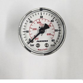 Resim Çap 50 Arkadan 60 Bar Kuru Manometre - Pakkens 