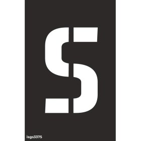 Resim İsg Tabelam 16x25cm/kompozit/S Harfi Boyama Şablonu 