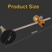 Resim Guangdong Spirit Daire Kesici-1 x Dairesel Cam Kesici 1 x Cam Kesici 1 x Yağ Damlalıklı-Altın (Yurt Dışından) 