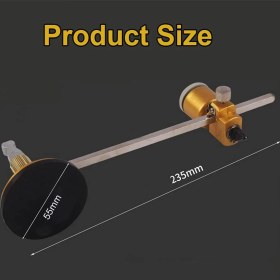 Resim Guangdong Spirit Daire Kesici-1 x Dairesel Cam Kesici 1 x Cam Kesici 1 x Yağ Damlalıklı-Altın (Yurt Dışından) 