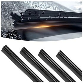 Resim Padalink 4 Adet Seramik Cam Silici Şeridi, Evrensel Uyumlu Suv/tır/kamyonlar İçin, Otomatik Uyarlama, Açık Görüş, -40 C'dan +60 C'ye Dayanıklı 