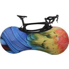 Resim Reedark Büyük Boy Mavi Tüy Bisiklet Lastik Koruması: Poliester Elastik Toz Ve Gölge Korumalı İç Mekan Kılıfı Mavi 