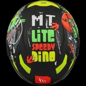Resim MT METMETS OF514 LITE DINO A1 MSTT BLACK MOTOSİKLET ÇOCUK KASKI 