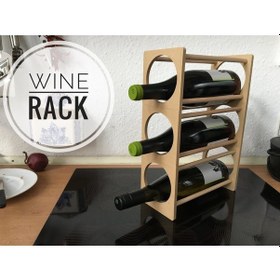 Resim Opencart Küçük Şarap Rafı - 3 Şişe Sadece Plastik Aparattır 