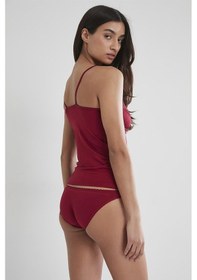 Resim Pierre Cardin 325 Kadın İp Askılı Atlet Külot Takım-bordo Bordo 