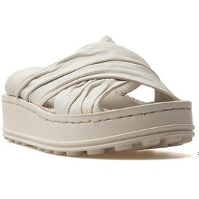 Resim Mammamia Kadın Ortopedik Taban Günlük Terlik 25y D25yt-1430 Z Krem Krem 