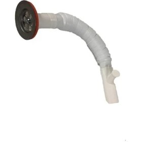 Resim Özbest Lavabo Sifonu Paslanmaz Çamaşır Çıkışlı 