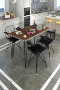 Resim Kenzlife Knsz Masa Sandalye Takımı Hem75mazlum Cvzsyh 130*070 Klç 4 Sandalye Syhsyh Kolçaklı 