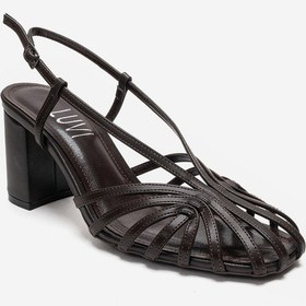 Resim Luvishoes Wılda Kahverengi Kadın Kalın Topuklu Ayakkabı 