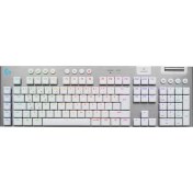 Resim Logitech G915 x Lıghtspeed Düşük Profilli Rgb Aydınlatmalı Gl Brown Pc/mac Için Kablosuz Ingilizce Q Mekanik Oyun Klavyesi, Beyaz 