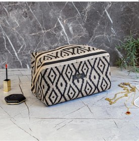 Resim Bohe Seyahat Tipi Düzenleyici Makyaj Çantası 