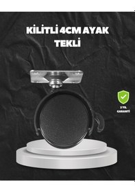 Resim Kilitli 4 Cm Evrensel Tekerlek Ayak Tek Adet Çok Renkli 