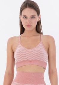 Resim MARATON Slimfit Kadın V Yaka Kolsuz Gül Bra 813089 