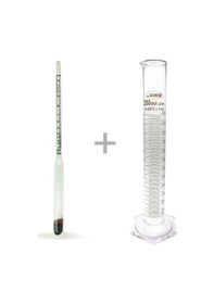 Resim Alla Dual 0-100 Alkol-Metre Ve Cam Mezür 250ML Set 