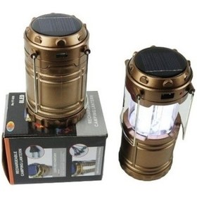 Resim Avcı Feneri Kamp Lambası Şarjlı Usb Girişi Solar 4832 Çok Renkli 