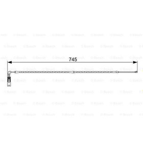 Resim BOSCH 1987473000 Fren Balata Fişi 740Mm Xe E83 0104 05- N46 B20 B 