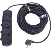 Resim BAZAARİO RENK TOPRAKLI KAUÇUK SEYYAR ELEKTRİK KABLOSU CCA 3 X 1,5 mm 20 mt 3 LÜ PRİZ BZRİO 1116346 